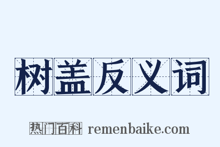 树盖反义词是什么意思的图片